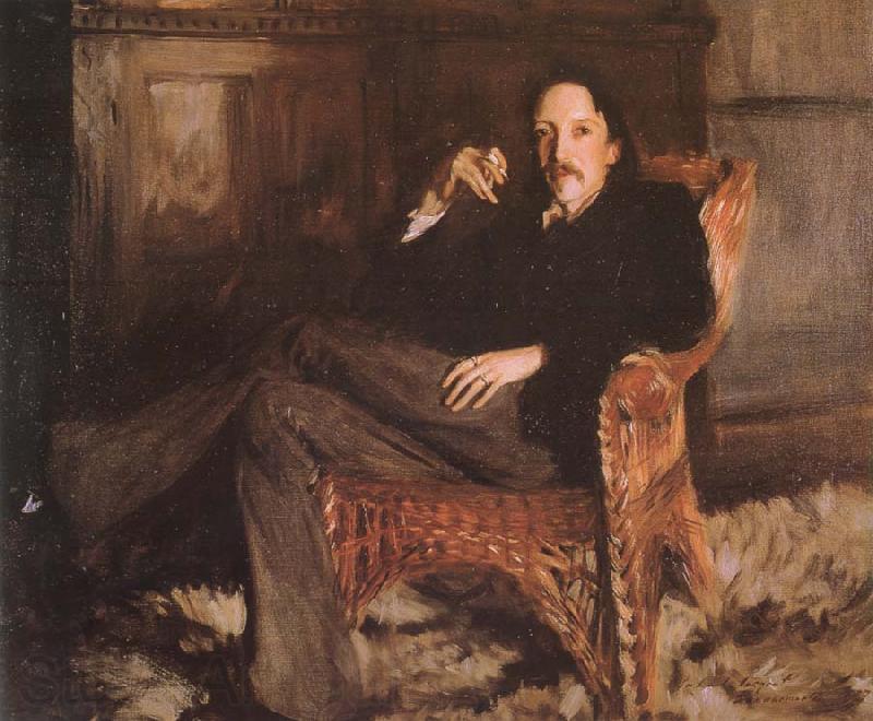 John Singer Sargent Robert Louis Stevenson France oil painting art